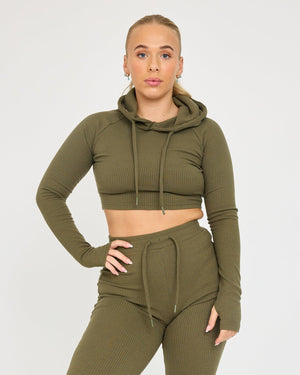 Lounge Cropped Hoodie